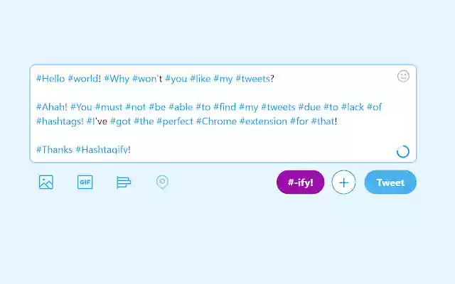 Hashtagify from Chrome web store to be run with OffiDocs Chromium online Hashtagify from Chrome web store to be run with OffiDocs Chromium online