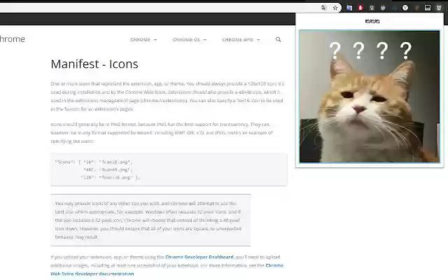 Hello Cat from Chrome web store to be run with OffiDocs Chromium online Hello Cat from Chrome web store to be run with OffiDocs Chromium online