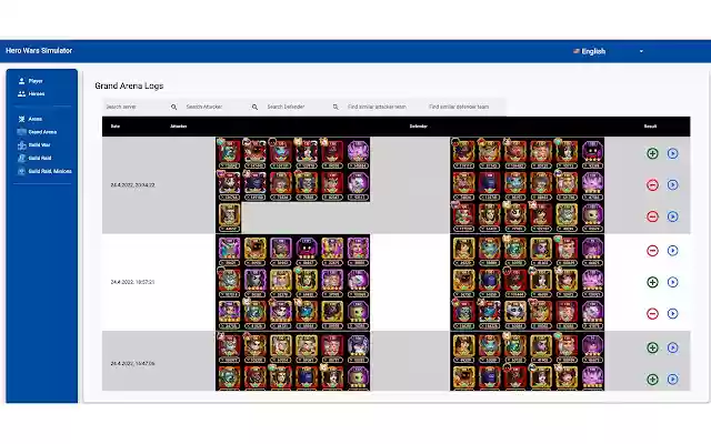 Hero Wars Simulator from Chrome web store to be run with OffiDocs Chromium online Hero Wars Simulator from Chrome web store to be run with OffiDocs Chromium online