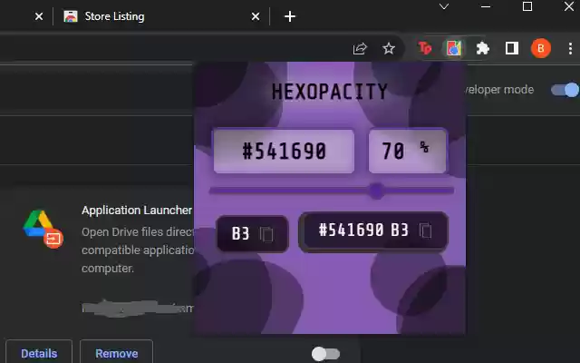 Hexopacity from Chrome web store to be run with OffiDocs Chromium online Hexopacity from Chrome web store to be run with OffiDocs Chromium online