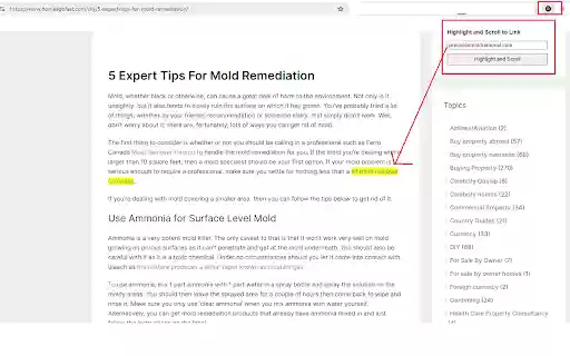 Highlight and Scroll to Link from Chrome web store to be run with OffiDocs Chromium online Highlight and Scroll to Link from Chrome web store to be run with OffiDocs Chromium online