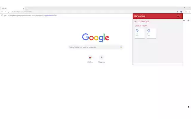 HomeBridge Popup UI from Chrome web store to be run with OffiDocs Chromium online HomeBridge Popup UI from Chrome web store to be run with OffiDocs Chromium online