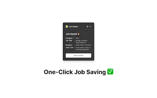 Job Seeker from Chrome web store to be run with OffiDocs Chromium online Job Seeker from Chrome web store to be run with OffiDocs Chromium online