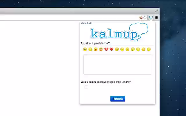 Kalmup from Chrome web store to be run with OffiDocs Chromium online Kalmup from Chrome web store to be run with OffiDocs Chromium online