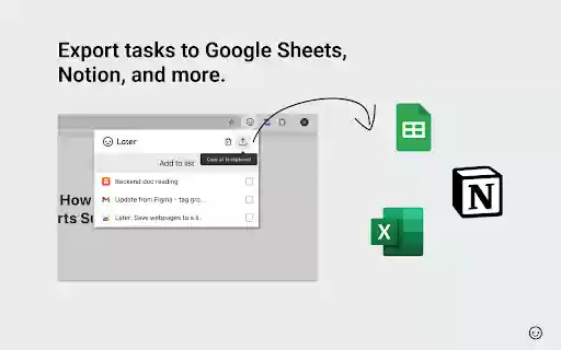 Later: Save webpages to a list from Chrome web store to be run with OffiDocs Chromium online Later: Save webpages to a list from Chrome web store to be run with OffiDocs Chromium online