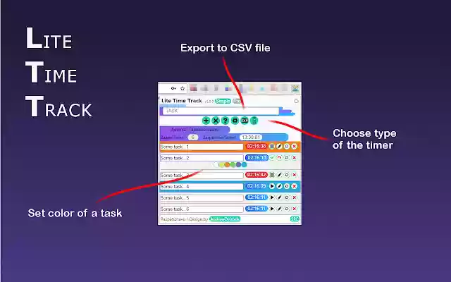 Lite time track from Chrome web store to be run with OffiDocs Chromium online Lite time track from Chrome web store to be run with OffiDocs Chromium online