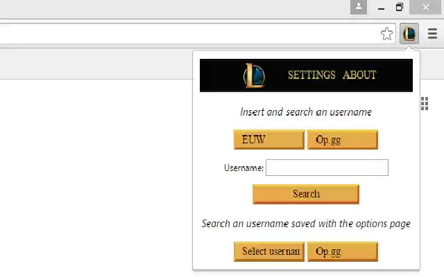 Lol Searcher from Chrome web store to be run with OffiDocs Chromium online Lol Searcher from Chrome web store to be run with OffiDocs Chromium online