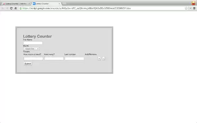 Lottery Counter from Chrome web store to be run with OffiDocs Chromium online Lottery Counter from Chrome web store to be run with OffiDocs Chromium online