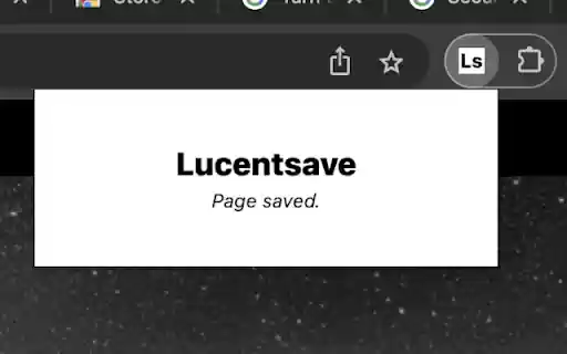 Lucentsave from Chrome web store to be run with OffiDocs Chromium online Lucentsave from Chrome web store to be run with OffiDocs Chromium online