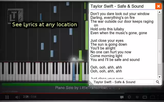 Lyrics Here by Rob W from Chrome web store to be run with OffiDocs Chromium online Lyrics Here by Rob W from Chrome web store to be run with OffiDocs Chromium online