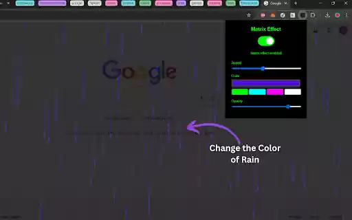 Matrix Rain Effect from Chrome web store to be run with OffiDocs Chromium online Matrix Rain Effect from Chrome web store to be run with OffiDocs Chromium online