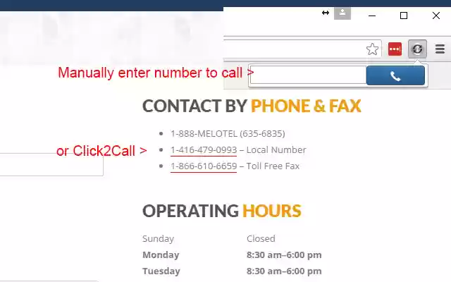 MeloSIP Click2Call from Chrome web store to be run with OffiDocs Chromium online MeloSIP Click2Call from Chrome web store to be run with OffiDocs Chromium online