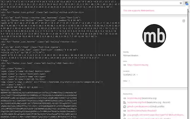 Microformats Reader from Chrome web store to be run with OffiDocs Chromium online Microformats Reader from Chrome web store to be run with OffiDocs Chromium online