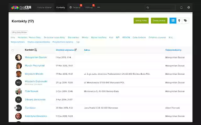 miniCRM Prosty CRM online dla małych firm from Chrome web store to be run with OffiDocs Chromium online miniCRM Prosty CRM online dla małych firm from Chrome web store to be run with OffiDocs Chromium online
