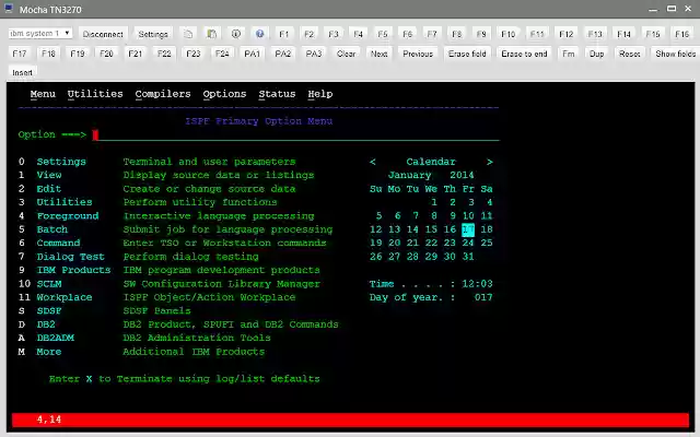 Mocha TN3270 from Chrome web store to be run with OffiDocs Chromium online Mocha TN3270 from Chrome web store to be run with OffiDocs Chromium online