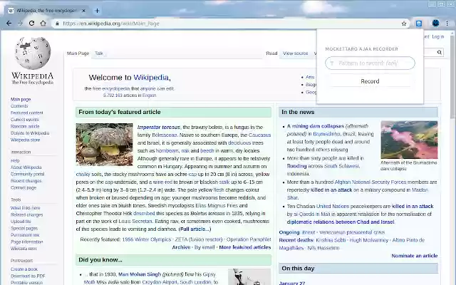 Mockettaro Ajax Recorder from Chrome web store to be run with OffiDocs Chromium online Mockettaro Ajax Recorder from Chrome web store to be run with OffiDocs Chromium online