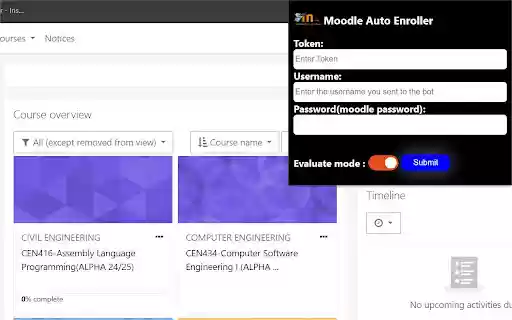 Moodle Auto Enroller from Chrome web store to be run with OffiDocs Chromium online Moodle Auto Enroller from Chrome web store to be run with OffiDocs Chromium online