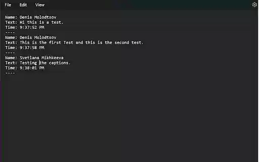MS Teams Live Captions Saver from Chrome web store to be run with OffiDocs Chromium online MS Teams Live Captions Saver from Chrome web store to be run with OffiDocs Chromium online