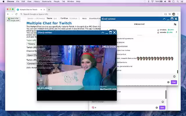 Multiple Chat for Twitch™ from Chrome web store to be run with OffiDocs Chromium online Multiple Chat for Twitch™ from Chrome web store to be run with OffiDocs Chromium online