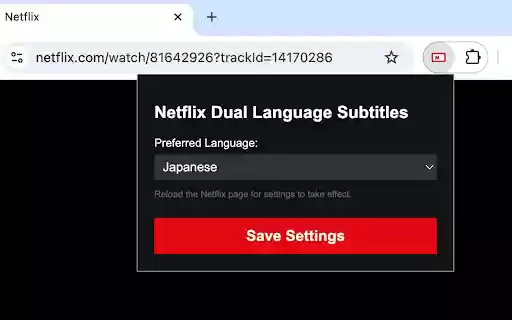 Netflix Dual Language Subtitles from Chrome web store to be run with OffiDocs Chromium online Netflix Dual Language Subtitles from Chrome web store to be run with OffiDocs Chromium online