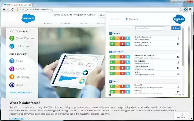 ORGanizer for Salesforce from Chrome web store to be run with OffiDocs Chromium online ORGanizer for Salesforce from Chrome web store to be run with OffiDocs Chromium online