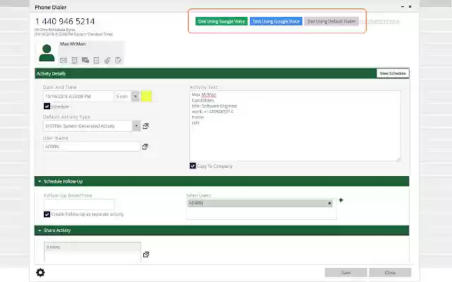 PCRecruiter Google Voice Plugin from Chrome web store to be run with OffiDocs Chromium online PCRecruiter Google Voice Plugin from Chrome web store to be run with OffiDocs Chromium online