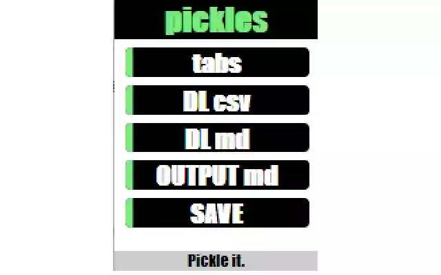 Pickles from Chrome web store to be run with OffiDocs Chromium online Pickles from Chrome web store to be run with OffiDocs Chromium online