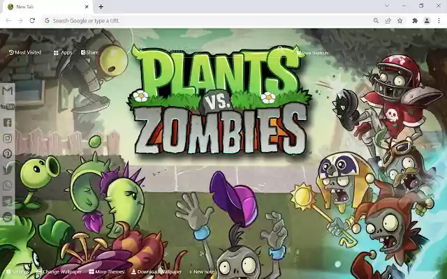 Plants Vs Zombies Wallpaper from Chrome web store to be run with OffiDocs Chromium online Plants Vs Zombies Wallpaper from Chrome web store to be run with OffiDocs Chromium online