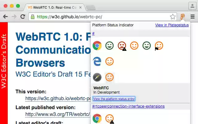 Platform Status Indicator from Chrome web store to be run with OffiDocs Chromium online Platform Status Indicator from Chrome web store to be run with OffiDocs Chromium online