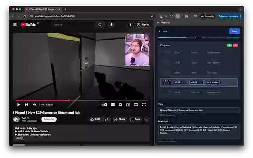 Playrack Video Bookmarks Manager from Chrome web store to be run with OffiDocs Chromium online Playrack Video Bookmarks Manager from Chrome web store to be run with OffiDocs Chromium online