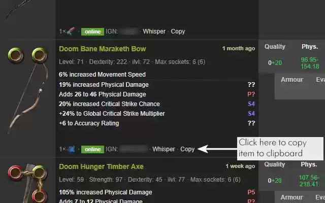 poe.trade copy button from Chrome web store to be run with OffiDocs Chromium online poe.trade copy button from Chrome web store to be run with OffiDocs Chromium online