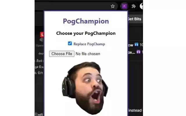 PogChampion from Chrome web store to be run with OffiDocs Chromium online PogChampion from Chrome web store to be run with OffiDocs Chromium online