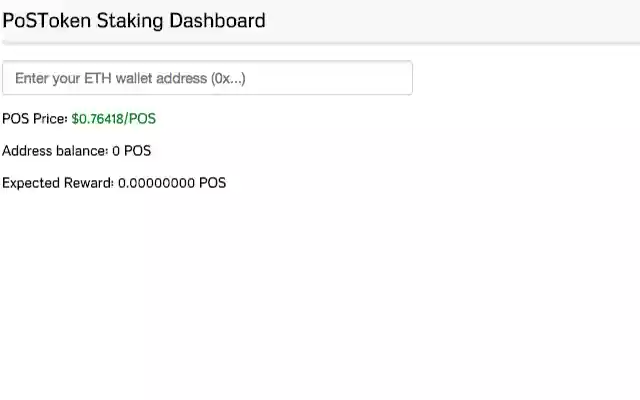 PoSToken Staking Dashboard from Chrome web store to be run with OffiDocs Chromium online PoSToken Staking Dashboard from Chrome web store to be run with OffiDocs Chromium online