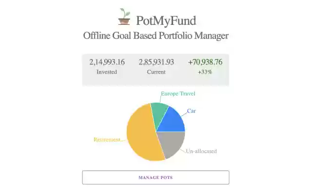 PotMyFund from Chrome web store to be run with OffiDocs Chromium online PotMyFund from Chrome web store to be run with OffiDocs Chromium online