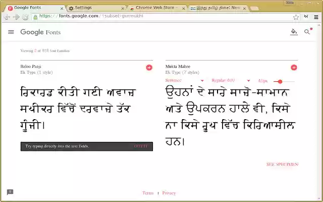 Punjabi Font Pack from Chrome web store to be run with OffiDocs Chromium online Punjabi Font Pack from Chrome web store to be run with OffiDocs Chromium online