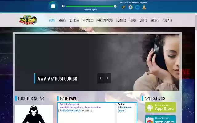 Rádio Quero Adorar from Chrome web store to be run with OffiDocs Chromium online Rádio Quero Adorar from Chrome web store to be run with OffiDocs Chromium online