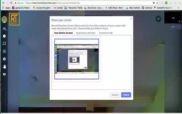 RemoteTeachers Screen Share from Chrome web store to be run with OffiDocs Chromium online RemoteTeachers Screen Share from Chrome web store to be run with OffiDocs Chromium online