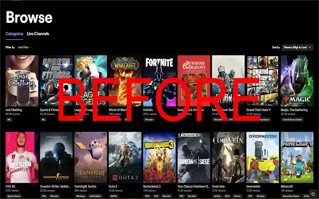 Remove Twitch Headers from Chrome web store to be run with OffiDocs Chromium online Remove Twitch Headers from Chrome web store to be run with OffiDocs Chromium online