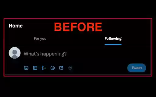 Remove Twitter For You from Chrome web store to be run with OffiDocs Chromium online Remove Twitter For You from Chrome web store to be run with OffiDocs Chromium online