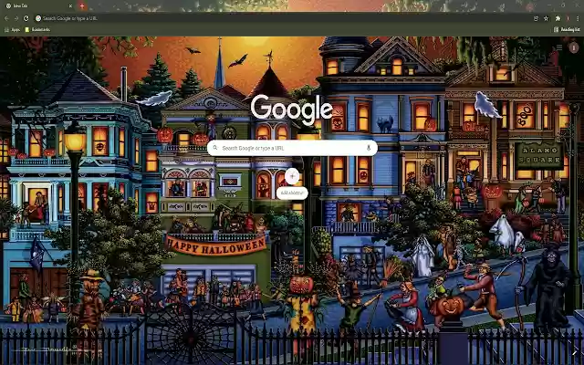 Retro Halloween Night Wallpaper Theme from Chrome web store to be run with OffiDocs Chromium online Retro Halloween Night Wallpaper Theme from Chrome web store to be run with OffiDocs Chromium online