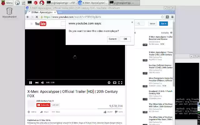RPi youtube from Chrome web store to be run with OffiDocs Chromium online RPi youtube from Chrome web store to be run with OffiDocs Chromium online