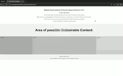Screen Region Blockout Lite from Chrome web store to be run with OffiDocs Chromium online Screen Region Blockout Lite from Chrome web store to be run with OffiDocs Chromium online