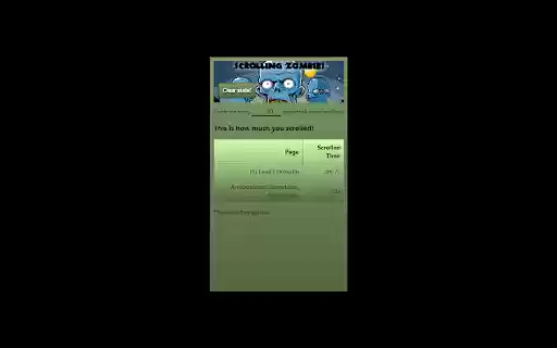 Scrolling Zombie from Chrome web store to be run with OffiDocs Chromium online Scrolling Zombie from Chrome web store to be run with OffiDocs Chromium online