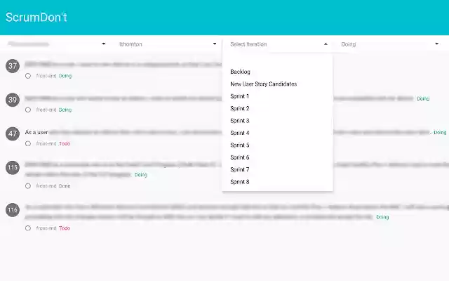 ScrumDont 2.0 from Chrome web store to be run with OffiDocs Chromium online ScrumDont 2.0 from Chrome web store to be run with OffiDocs Chromium online