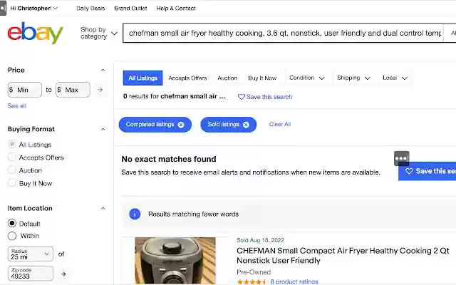 Search Ebay Sold from Chrome web store to be run with OffiDocs Chromium online Search Ebay Sold from Chrome web store to be run with OffiDocs Chromium online