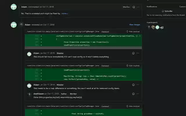 Show resolved Github PR comments from Chrome web store to be run with OffiDocs Chromium online Show resolved Github PR comments from Chrome web store to be run with OffiDocs Chromium online