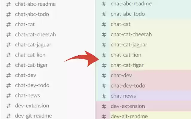 Slack Channels Group Color from Chrome web store to be run with OffiDocs Chromium online Slack Channels Group Color from Chrome web store to be run with OffiDocs Chromium online