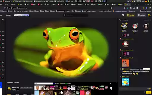 Spacefrog Stickers for Dlive.tv user chats from Chrome web store to be run with OffiDocs Chromium online Spacefrog Stickers for Dlive.tv user chats from Chrome web store to be run with OffiDocs Chromium online