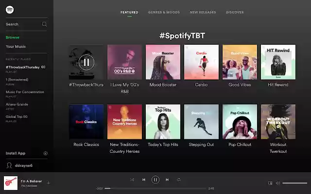 Spotify Music for every moment from Chrome web store to be run with OffiDocs Chromium online Spotify Music for every moment from Chrome web store to be run with OffiDocs Chromium online