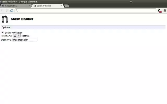Stash Notifier from Chrome web store to be run with OffiDocs Chromium online Stash Notifier from Chrome web store to be run with OffiDocs Chromium online